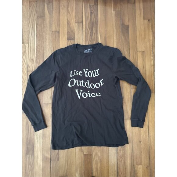 Outdoor Voices ACLU Fall 2019 LS Men's Shirt Crewneck Size M - Picture 1 of 5